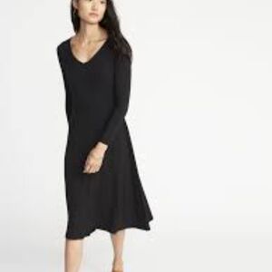 Old Navy Black Long Sleeve Dress